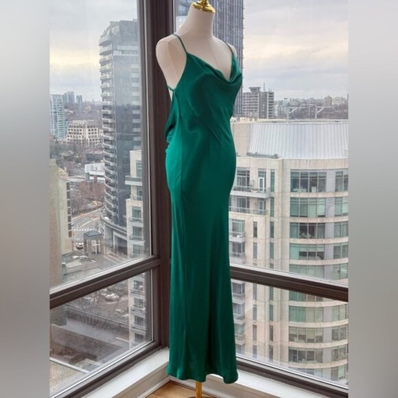 🆕 RAT & BOA 🧿 NWOT Gigi Slip Maxi Dress, Green - Sz S / US 4 - Picture 4 of 16